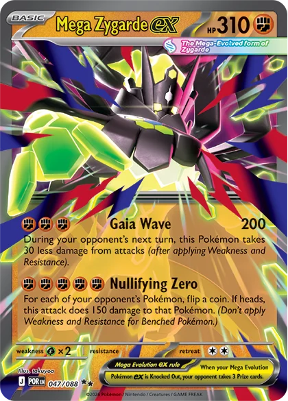 Mega Zygarde card from Pokemon